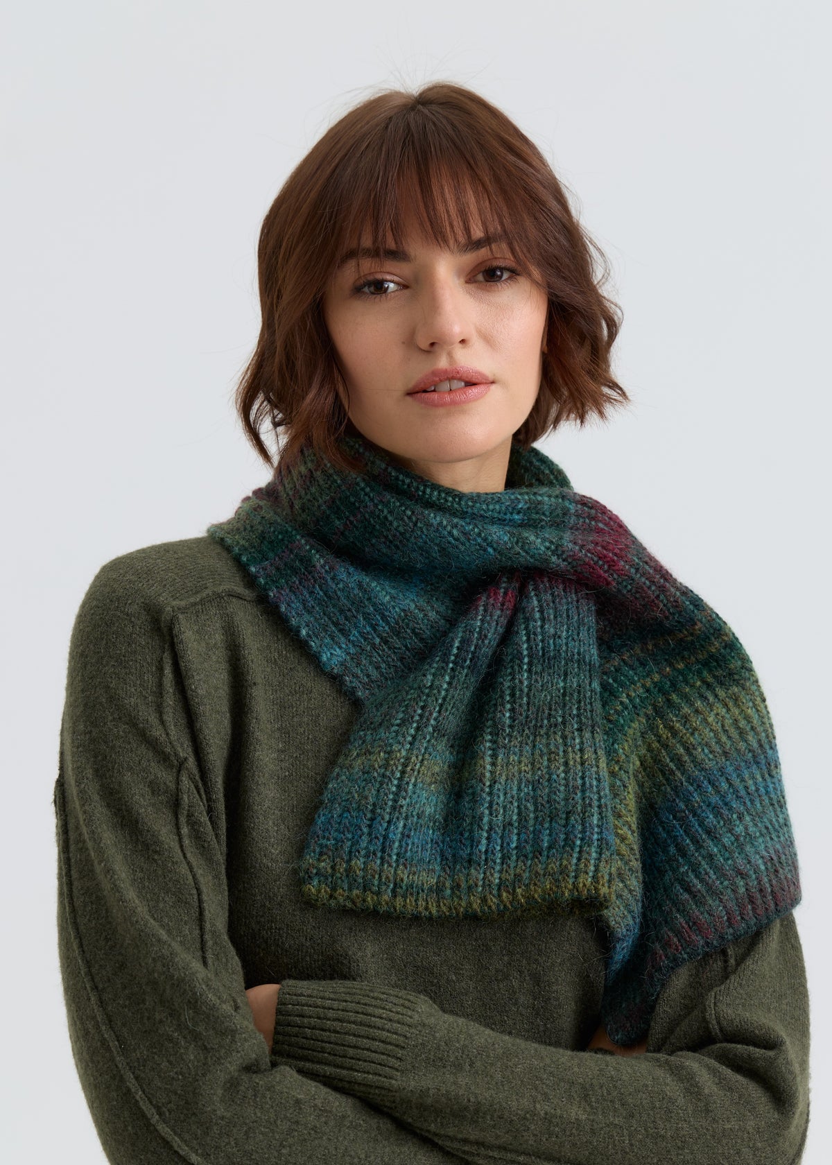 Lisse Alpaca Wool Scarf - Forest