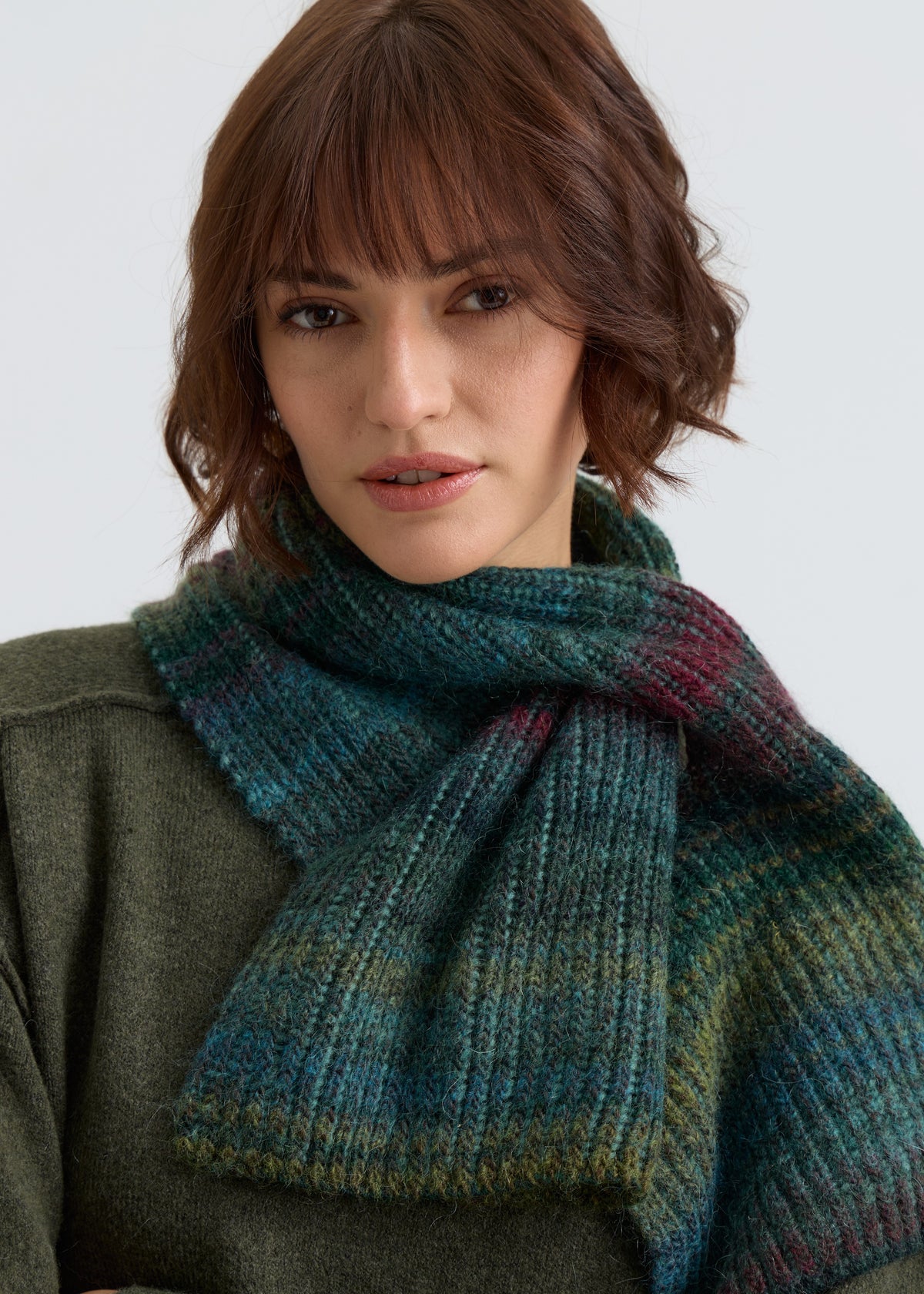 Lisse Alpaca Wool Scarf - Forest