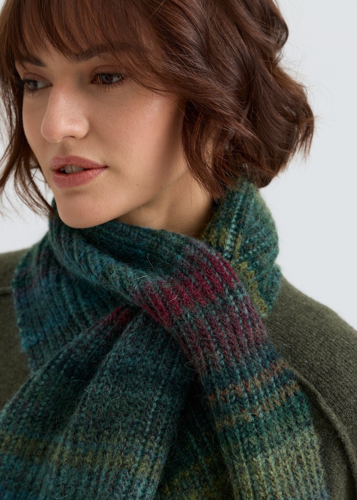 Lisse Alpaca Wool Scarf - Forest