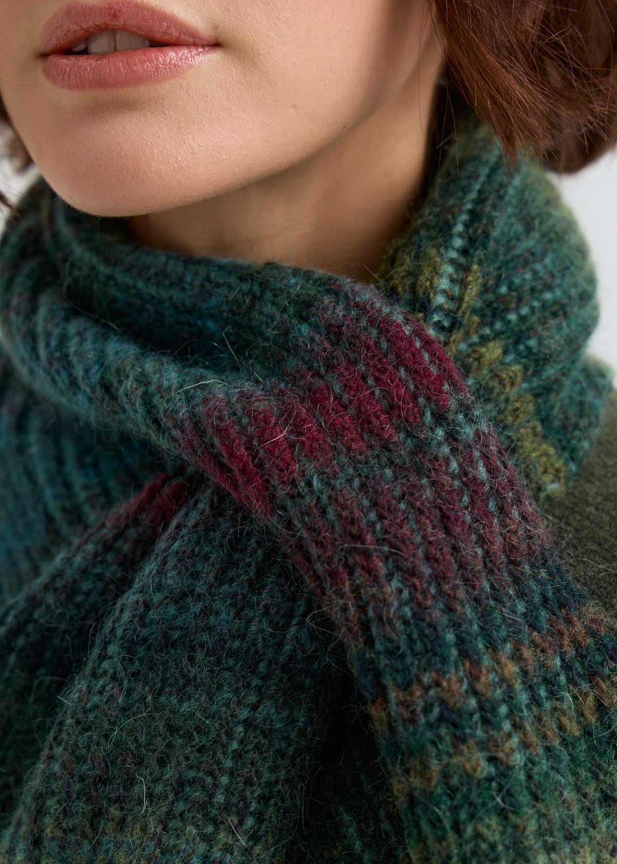 Lisse Alpaca Wool Scarf - Forest