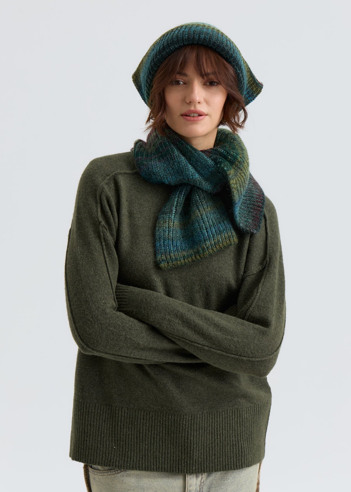Lisse Alpaca Wool Scarf - Forest