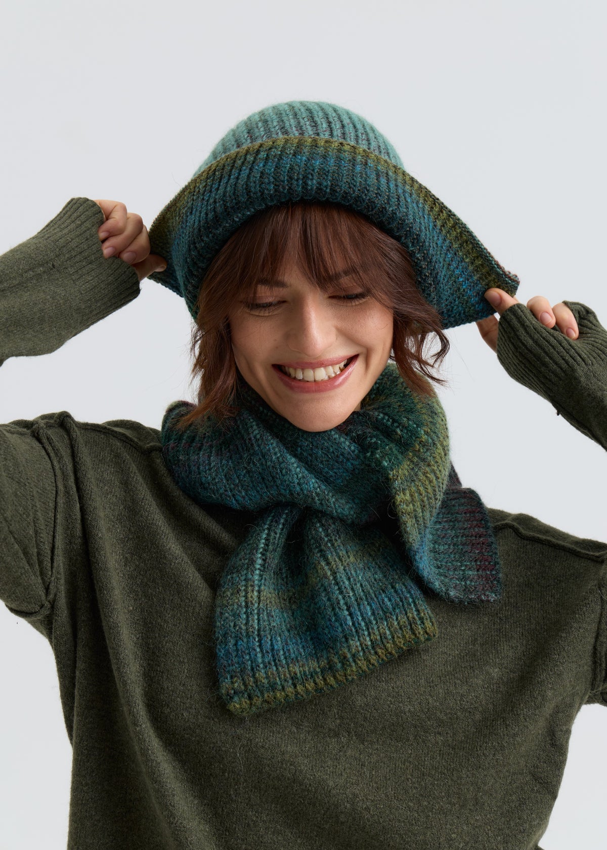 Lisse Alpaca Wool Scarf - Forest