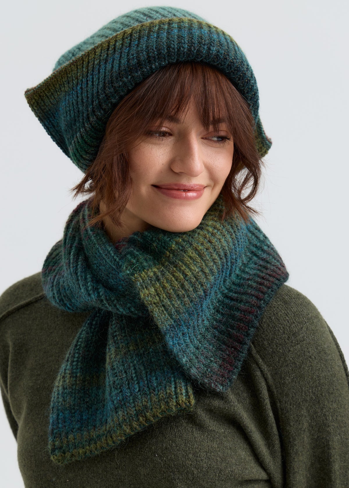 Lisse Alpaca Wool Scarf - Forest