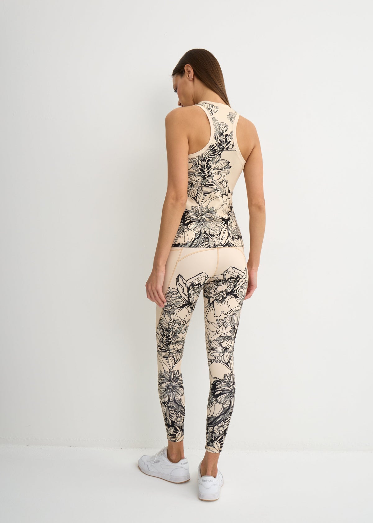 Flower Print Leggings with Pockets for Women – Yoga, Workout, Everyday Wear - BRIKOLY