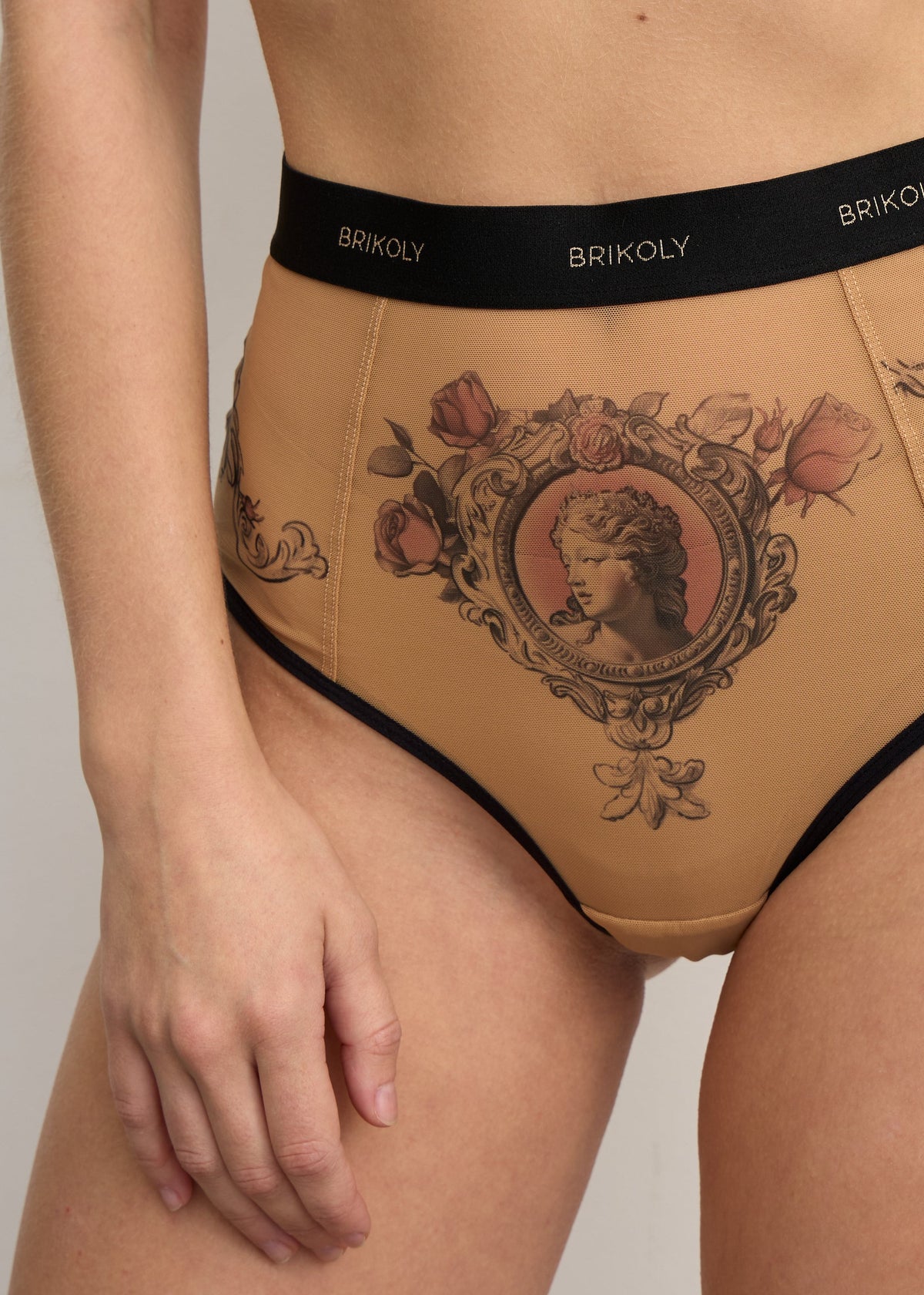 Rose Briefs for Women – High-Waisted Thong - BRIKOLY