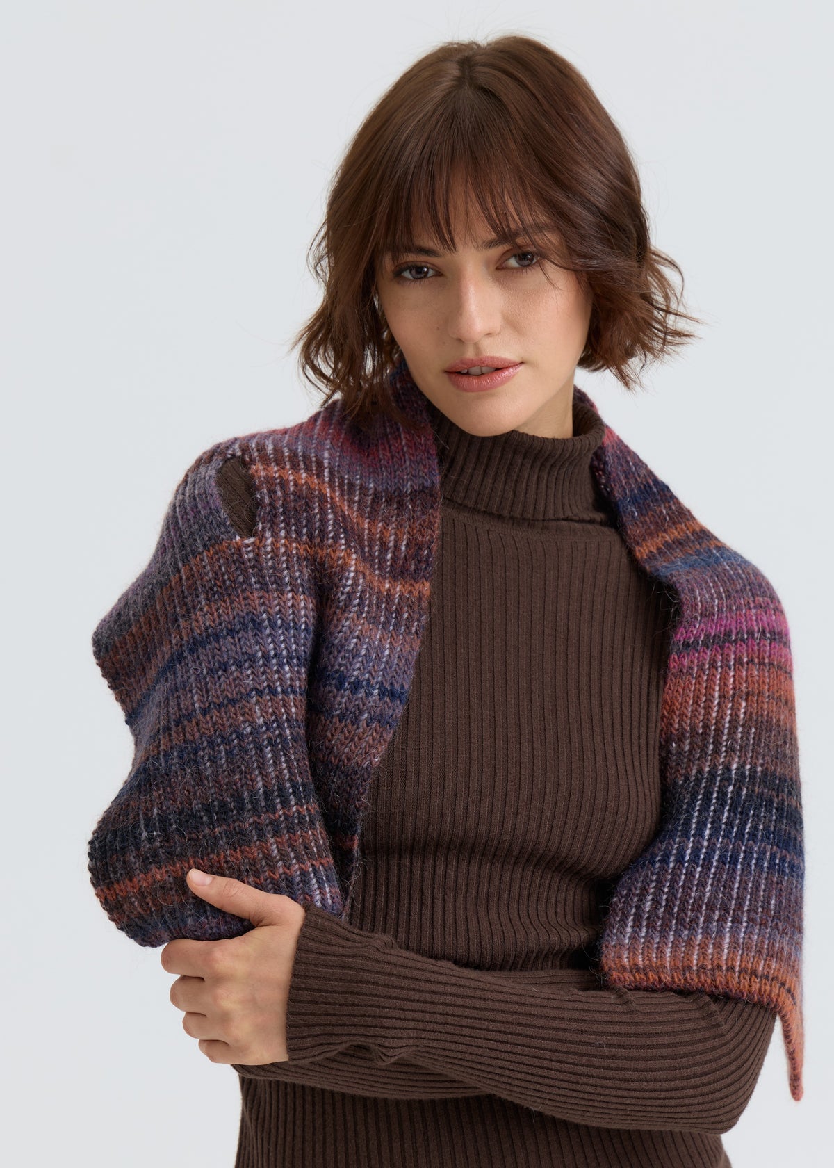 Lisse Alpaca Wool Scarf - Bordo