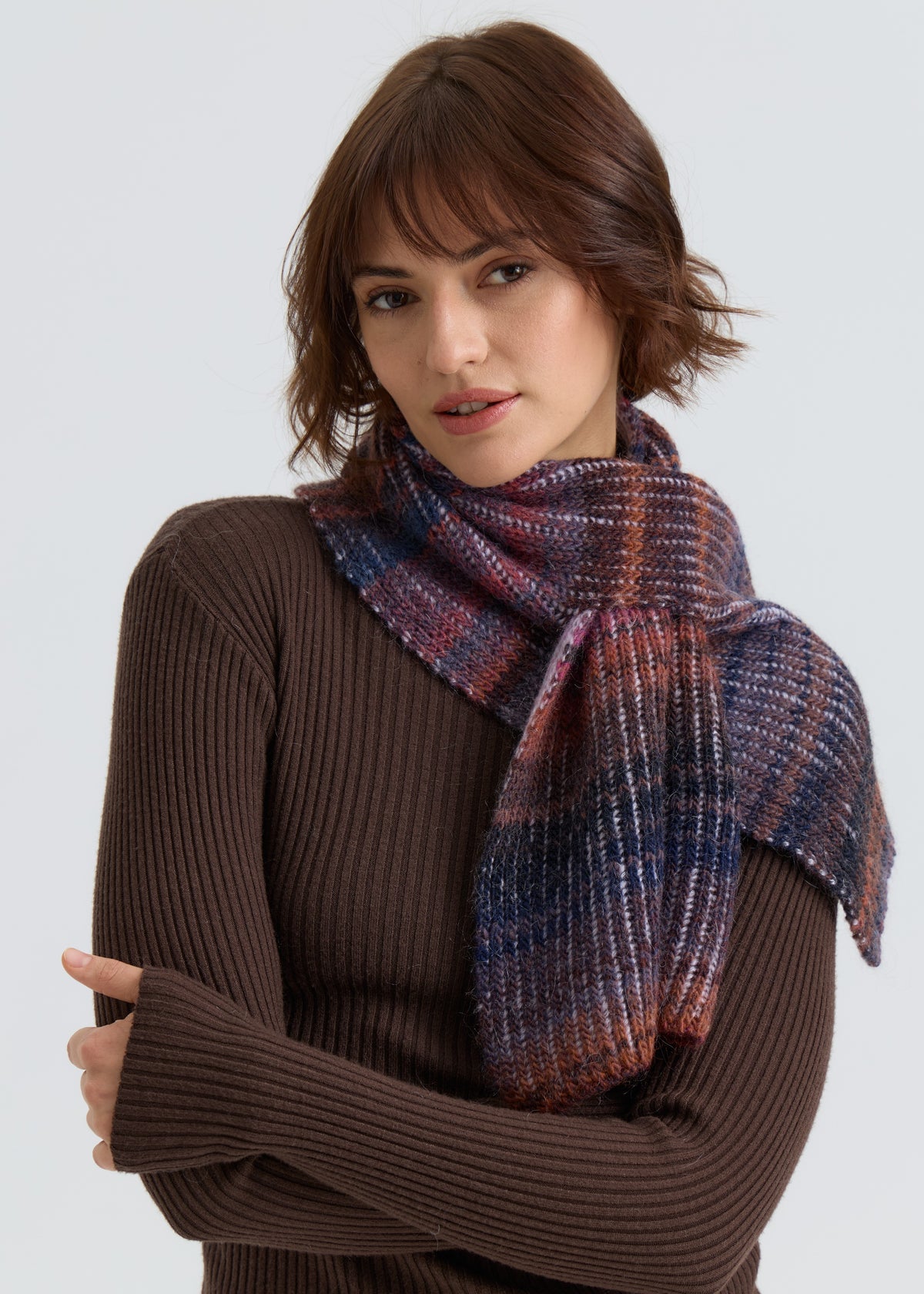Lisse Alpaca Wool Scarf - Bordo