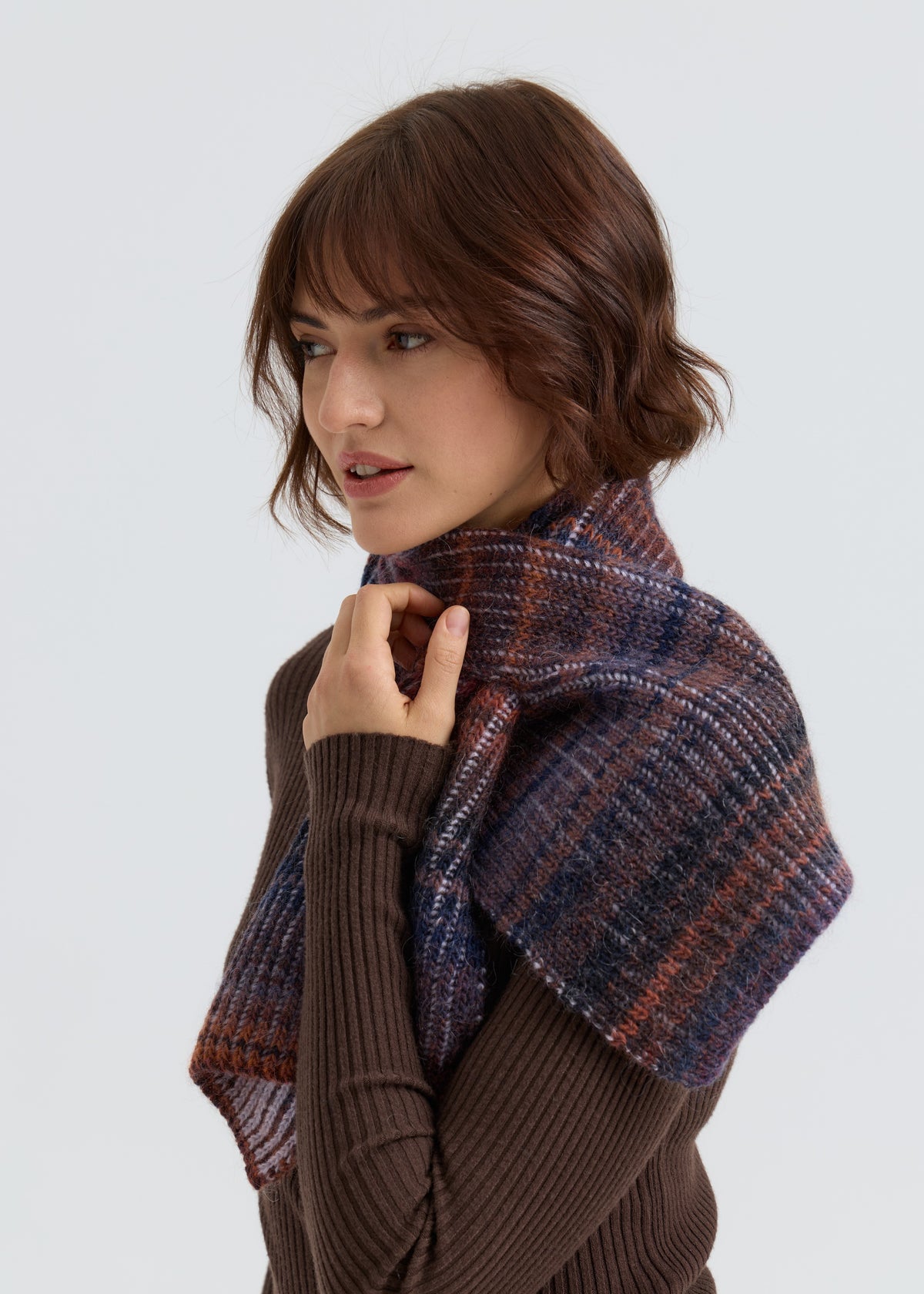 Lisse Alpaca Wool Scarf - Bordo