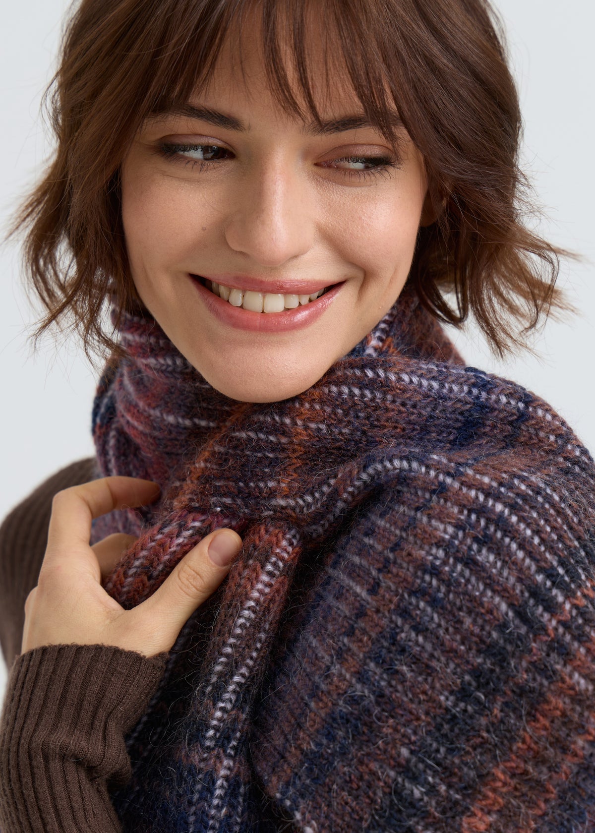 Lisse Alpaca Wool Scarf - Bordo