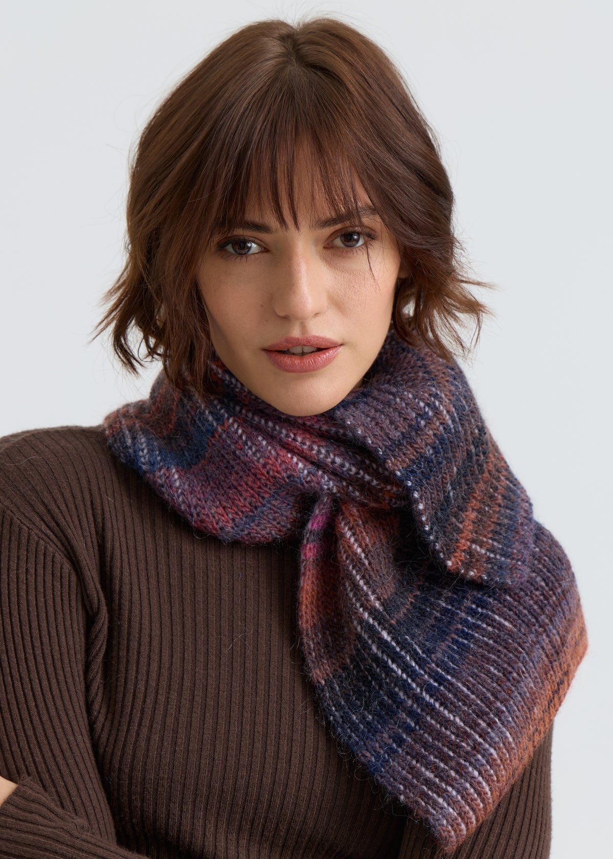 Lisse Alpaca Wool Scarf - Bordo