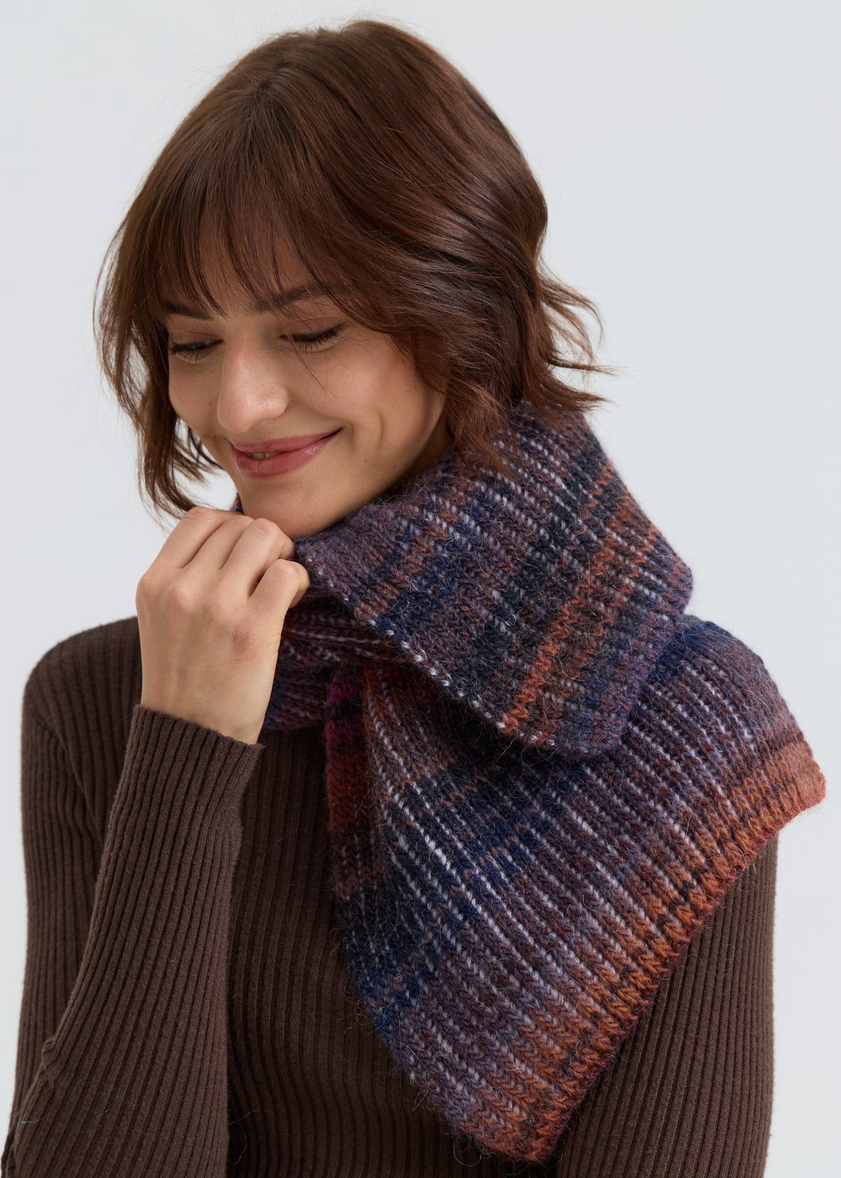 Lisse Alpaca Wool Scarf - Bordo