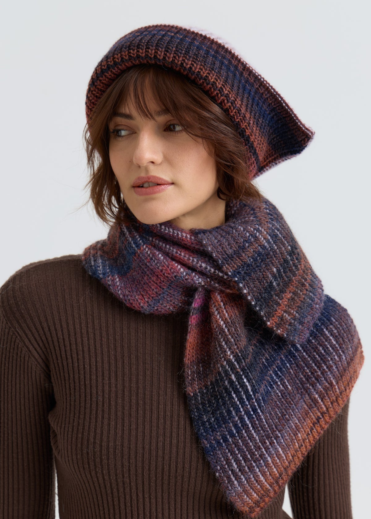 Lisse Alpaca Wool Scarf - Bordo