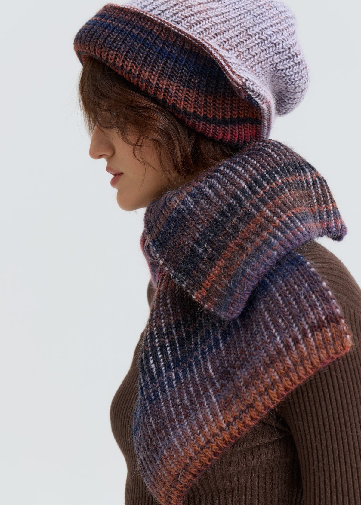 Lisse Alpaca Wool Scarf - Bordo