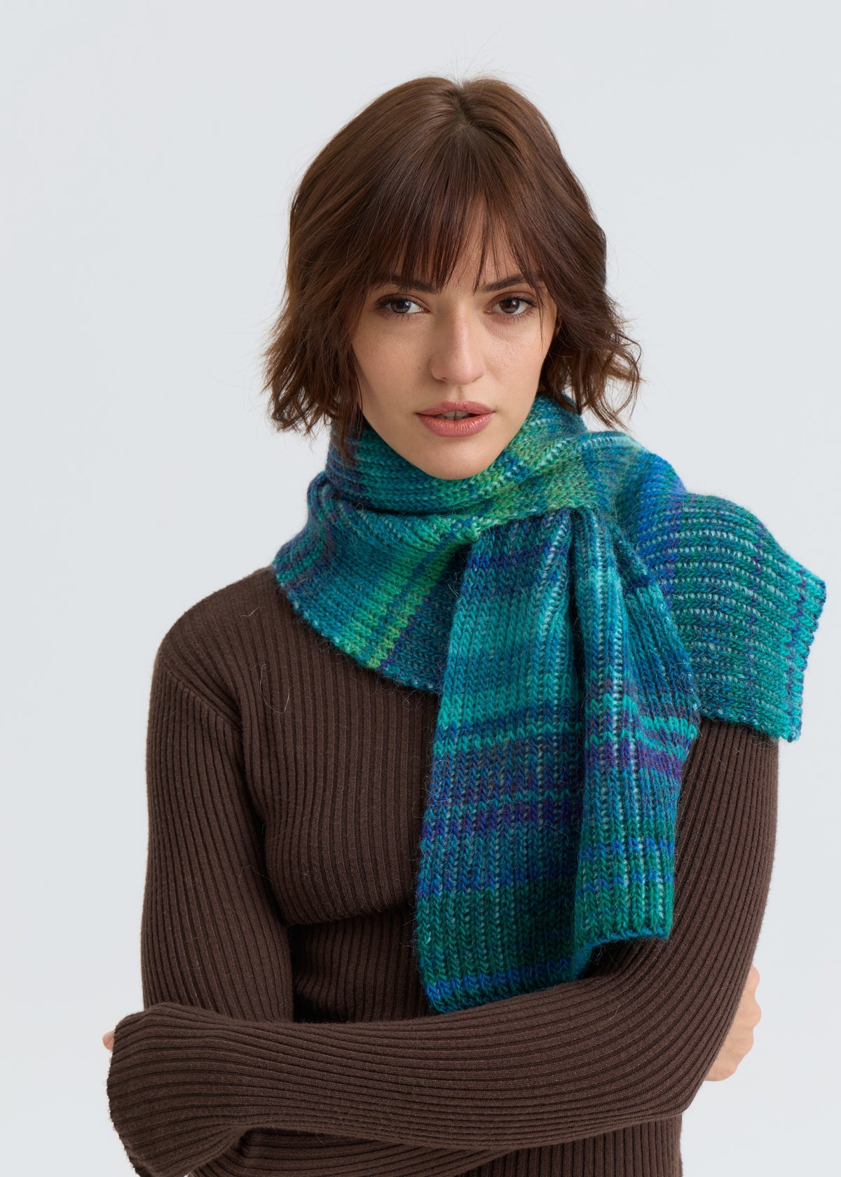 Lisse Alpaca Wool Scarf - Tiffany Blue