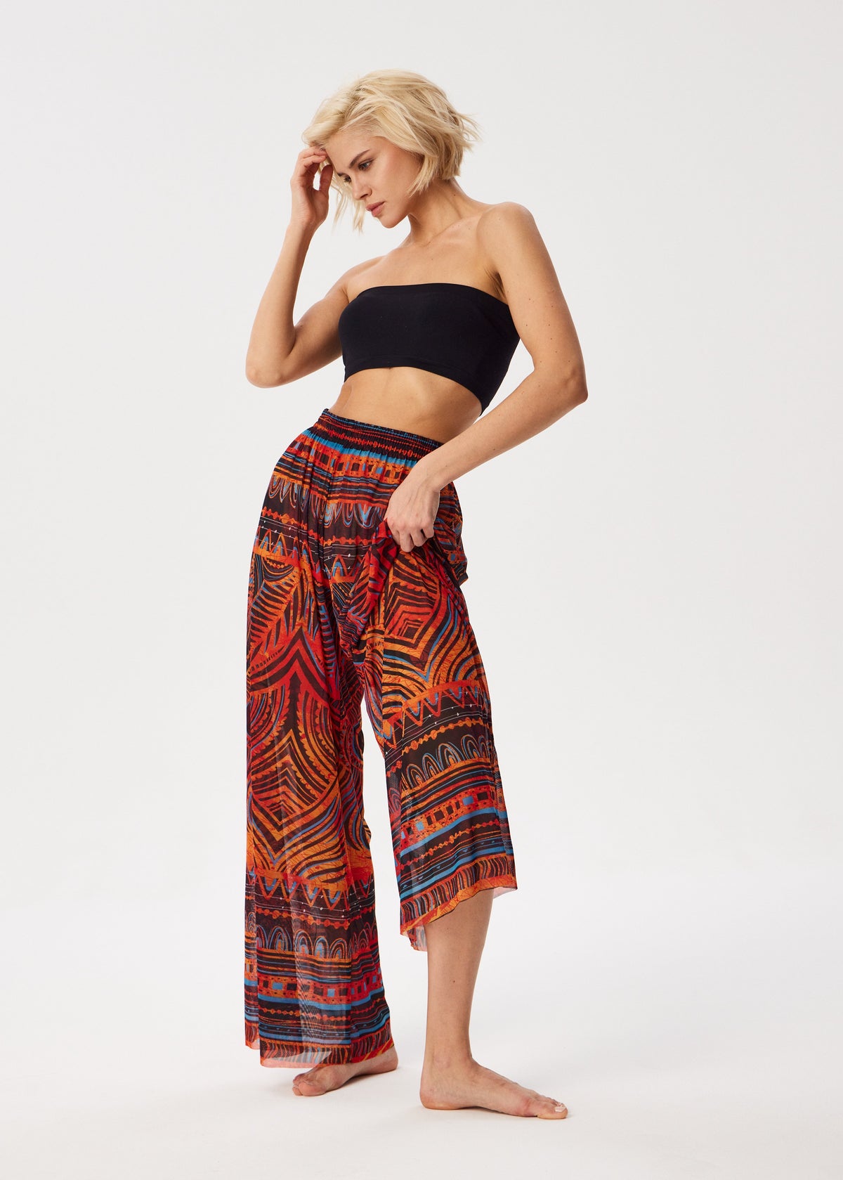 Africa Tattoo Palazzo Pants – Style, Comfort, and Sun Protection