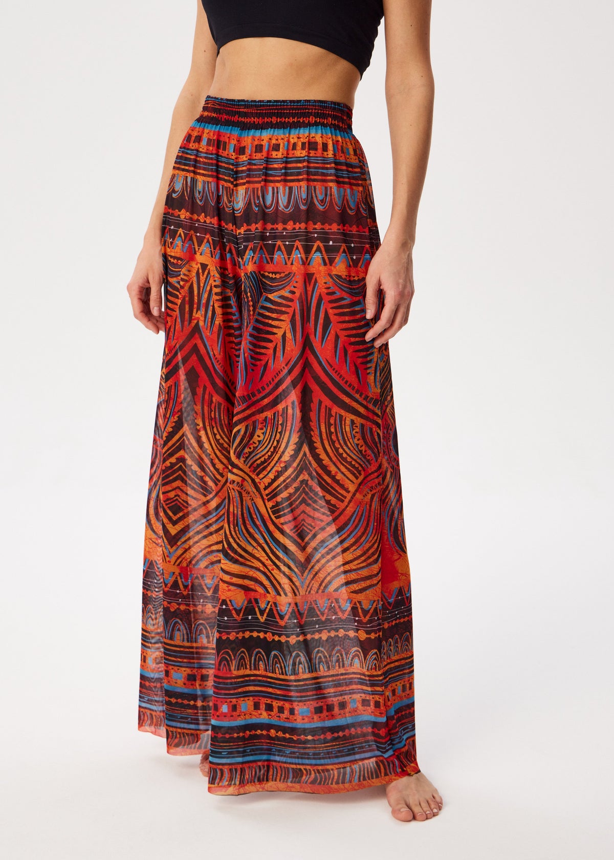 Tribal Africa Tattoo Palazzo Pants – Style, Comfort, and Sun Protection