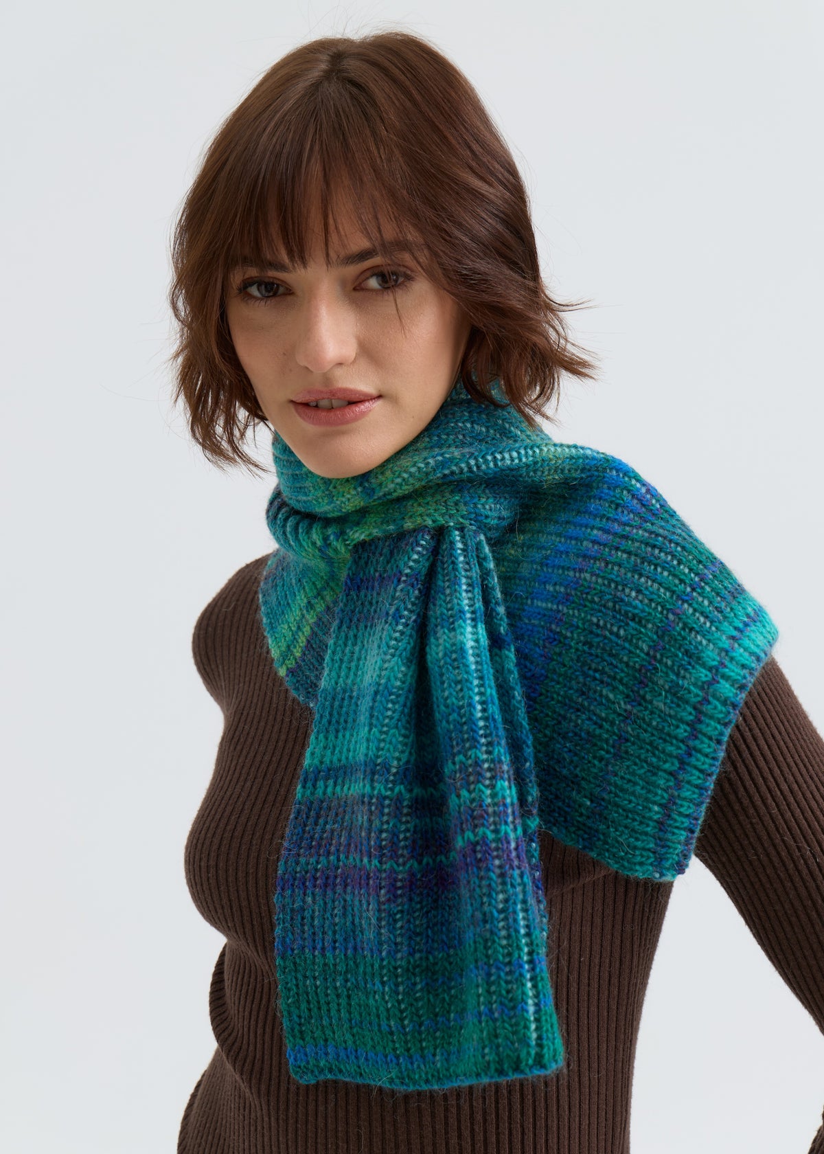 Lisse Alpaca Wool Scarf - Tiffany Blue