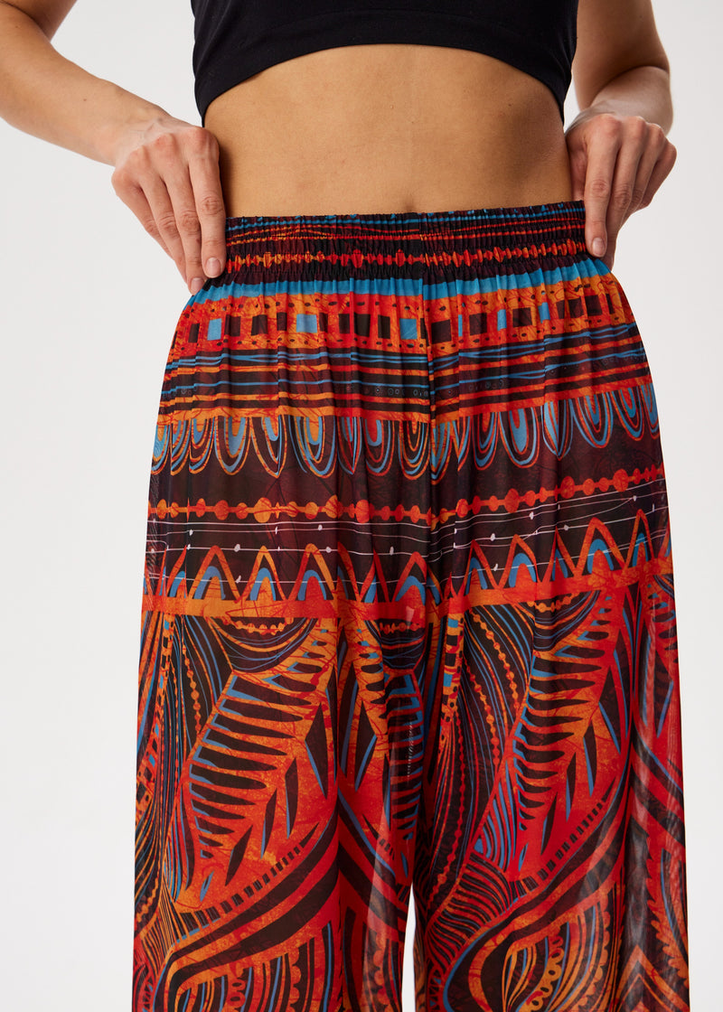 Tribal Africa Tattoo Palazzo Pants – Style, Comfort, and Sun Protection