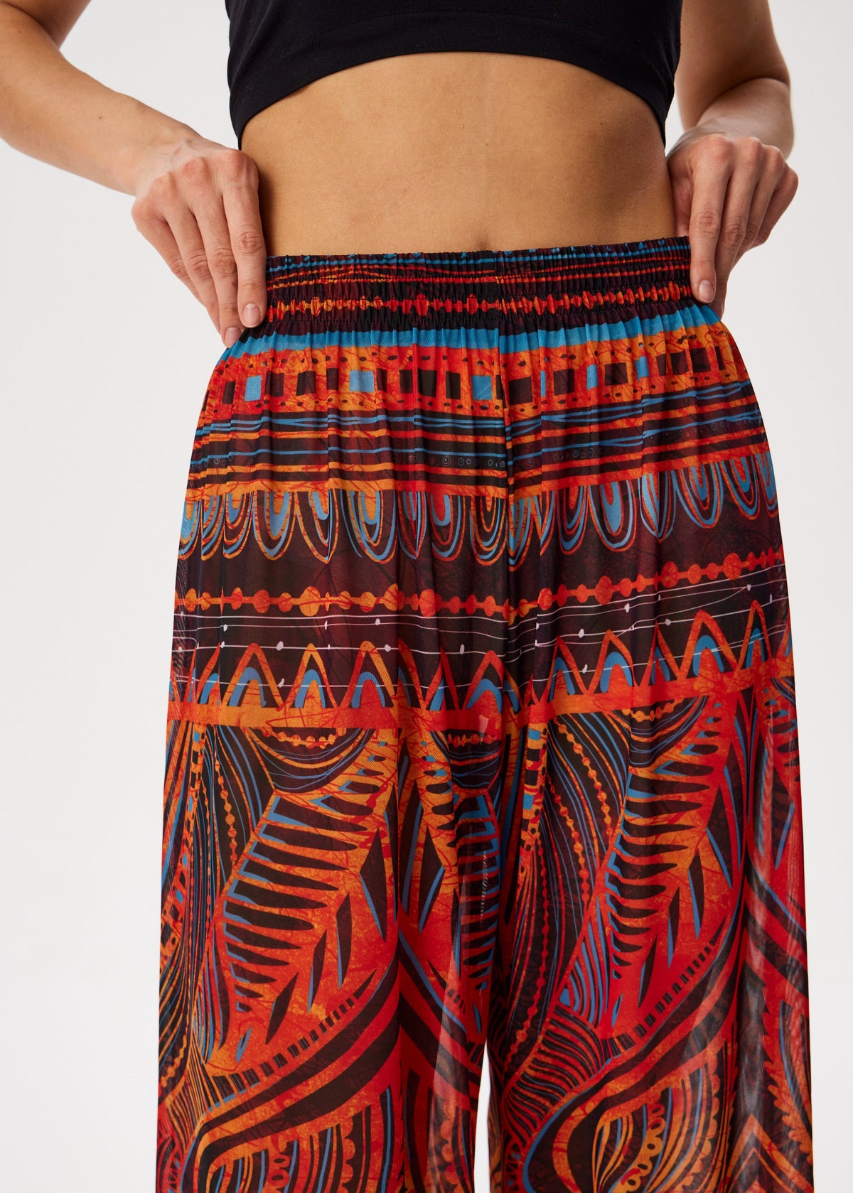 Africa Tattoo Palazzo Pants – Style, Comfort, and Sun Protection