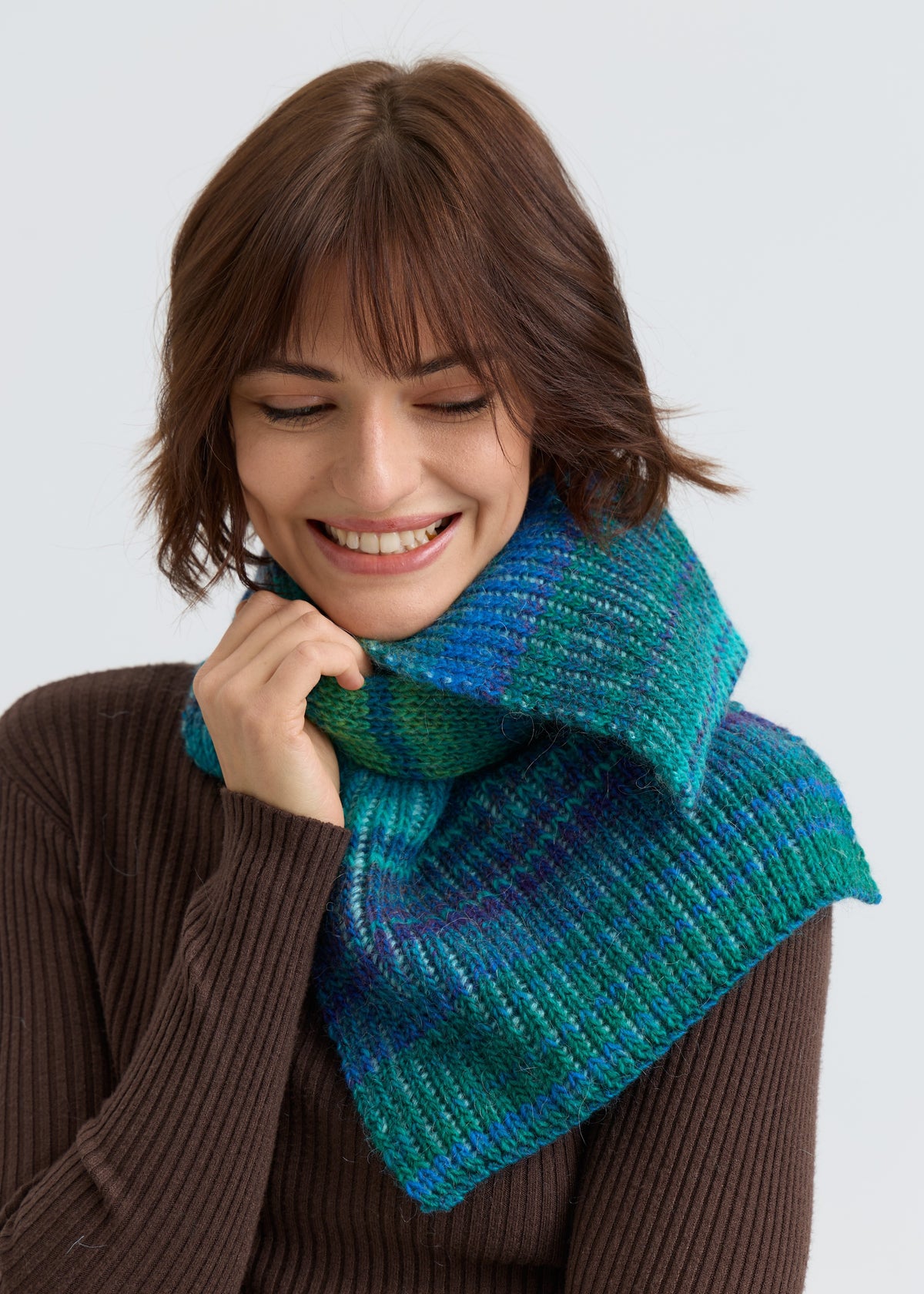 Lisse Alpaca Wool Scarf - Tiffany Blue