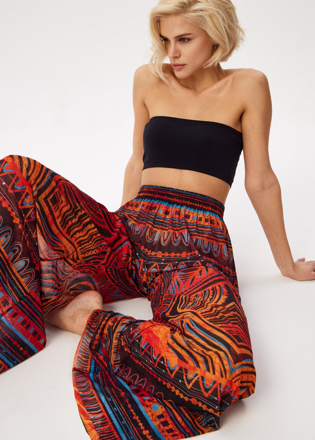 Tribal Africa Tattoo Palazzo Pants – Style, Comfort, and Sun Protection