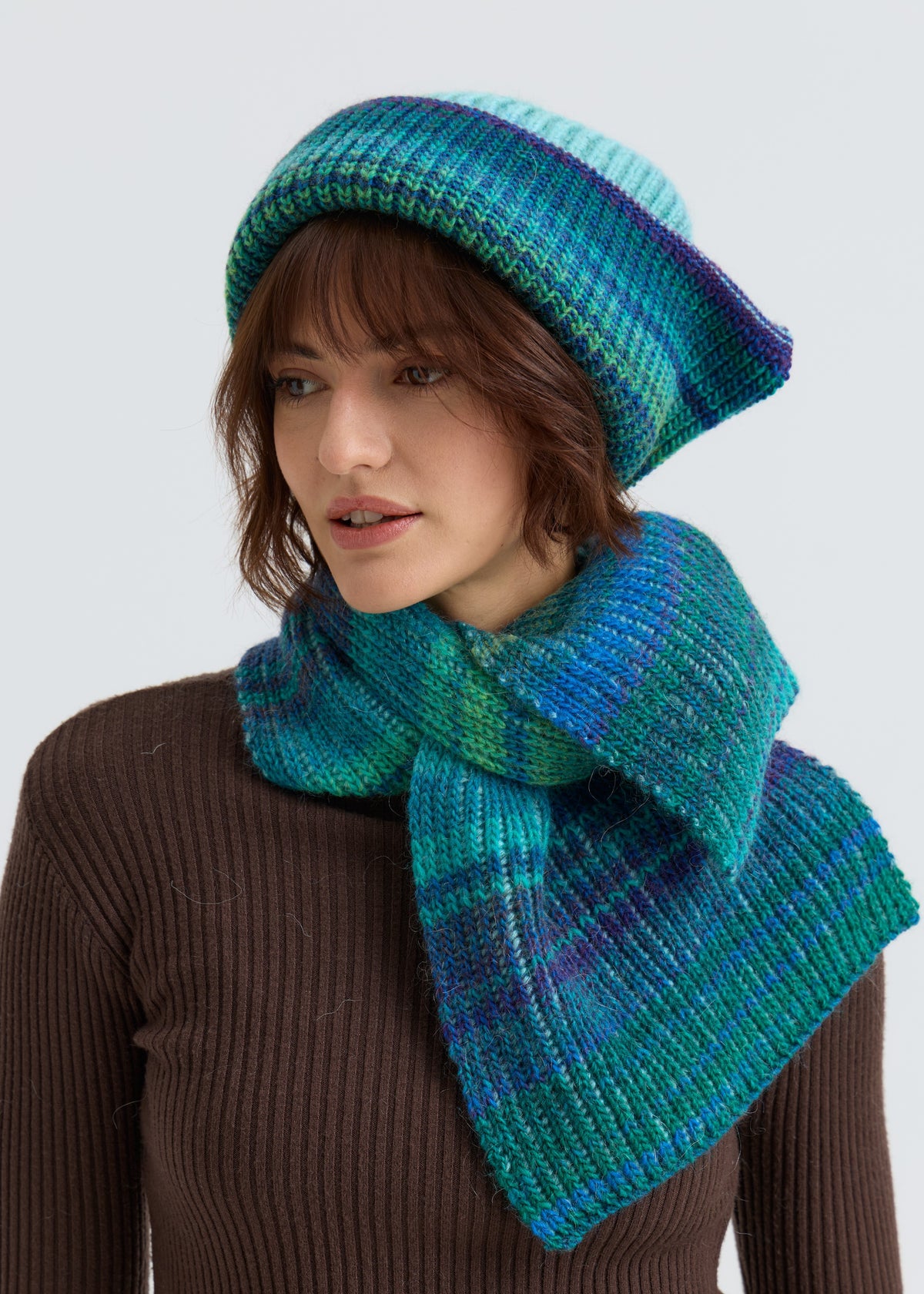 Lisse Alpaca Wool Scarf - Tiffany Blue