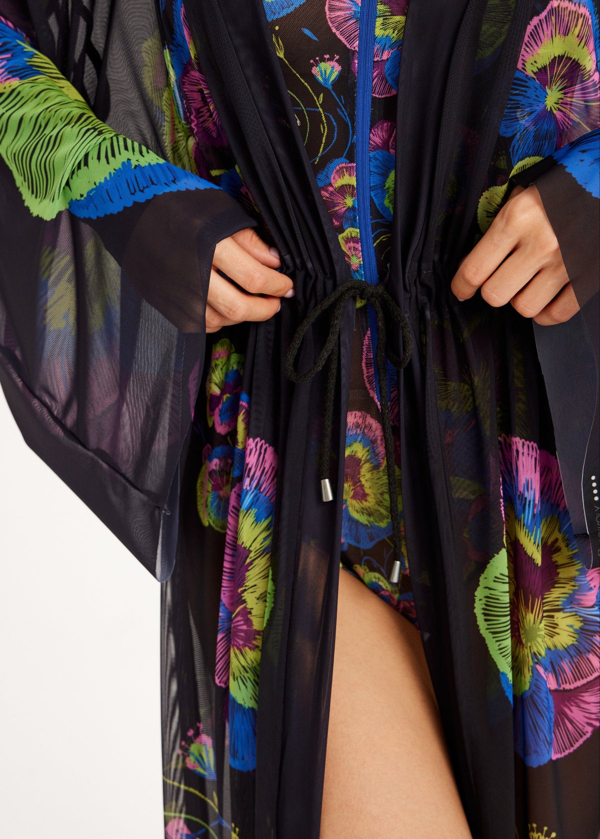Violet Sheer Maxi Beach Cover-Up – Elegance Meets Effortless Style