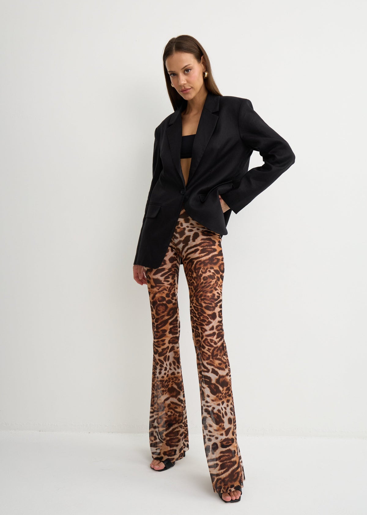 Leo Pants for All Mesh Flare - BRIKOLY