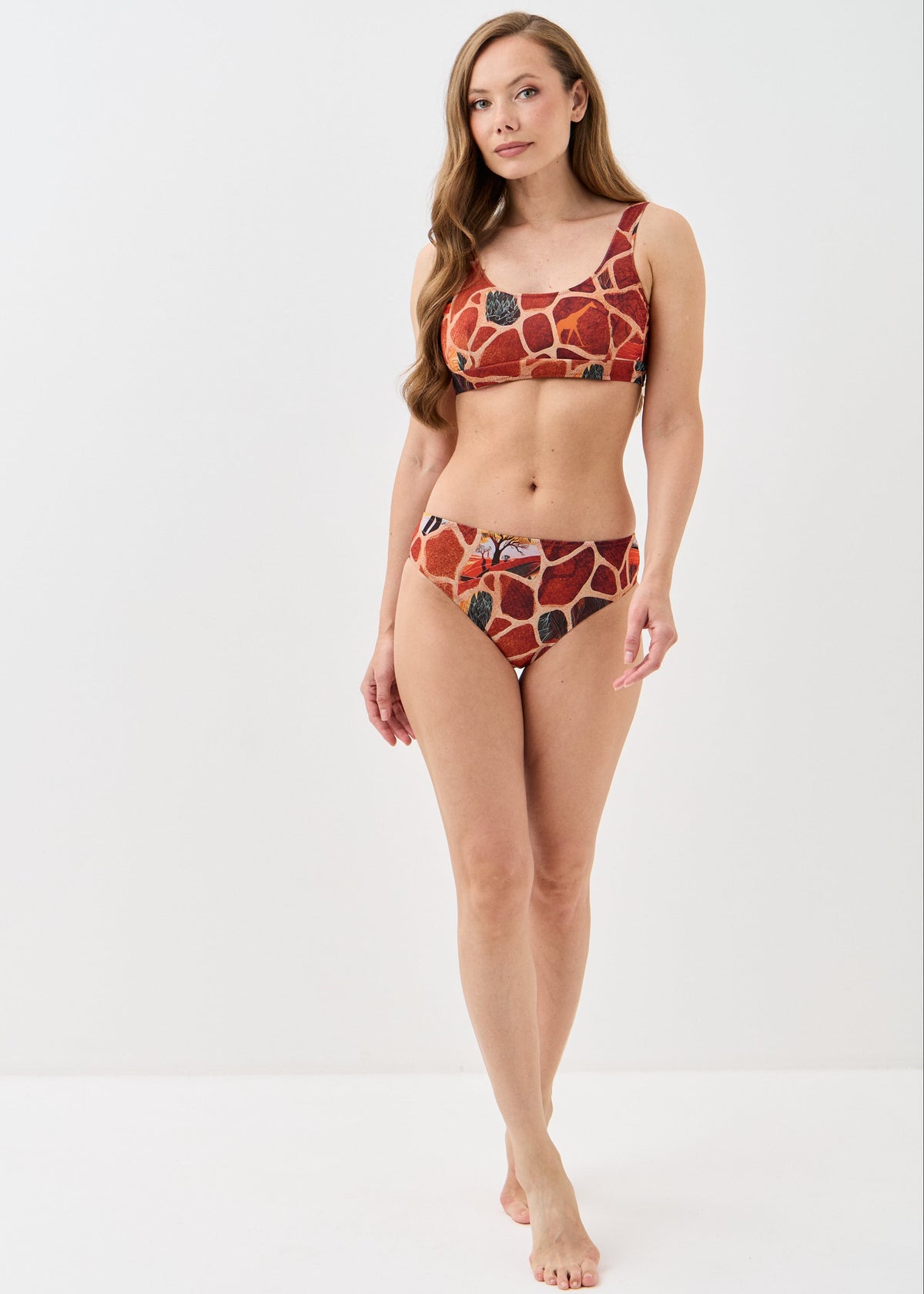 Giraffe Double-Layer Mesh Bikini Bottoms | Women's Designer Swimwear (на проверку) - BRIKOLY
