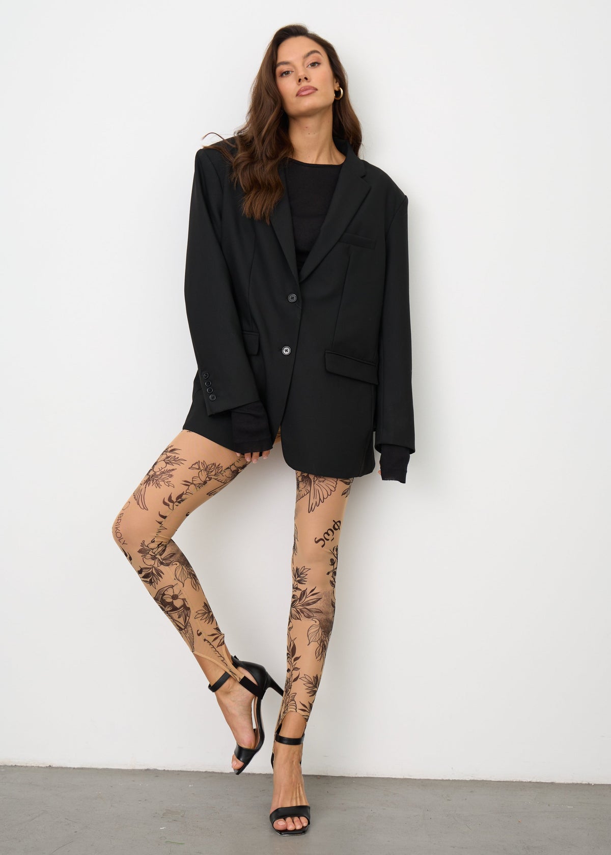 Antik Sheer Mesh Tattoo Effect Leggings for Women – Bold & Stylish - BRIKOLY