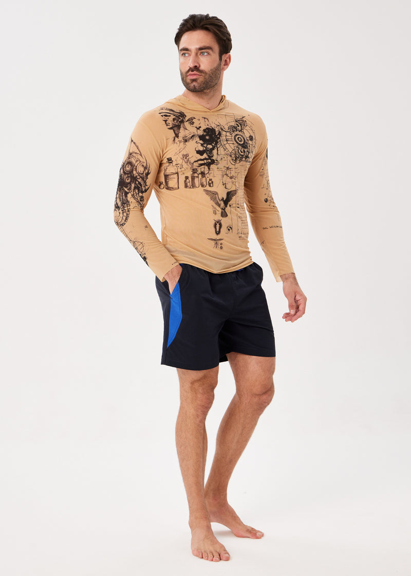 Rome Men's Mesh Rash Guard – SPF 50 Long Sleeve Swim Shirt