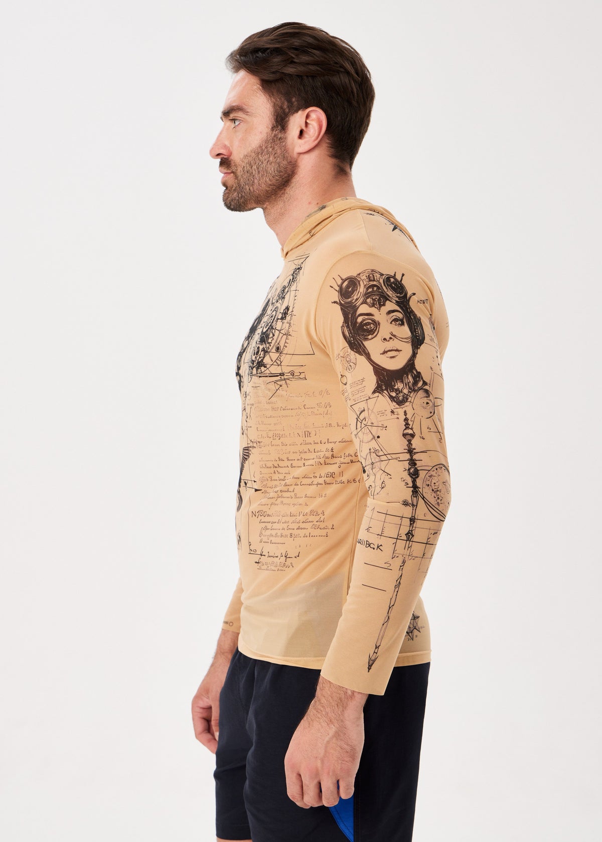 Rome Men's Mesh Rash Guard – SPF 50 Long Sleeve Swim Shirt