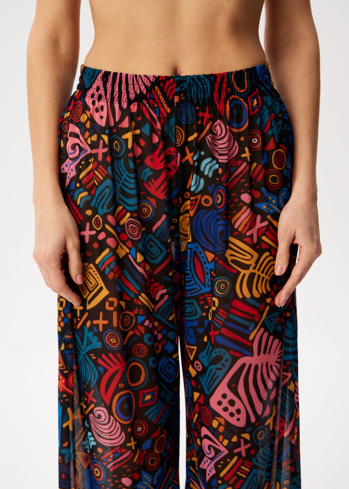 Fruits Tattoo Palazzo Pants – Style, Comfort, and Sun Protection