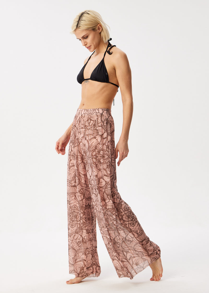 Lace Tattoo Palazzo Pants – Style, Comfort, and Sun Protection