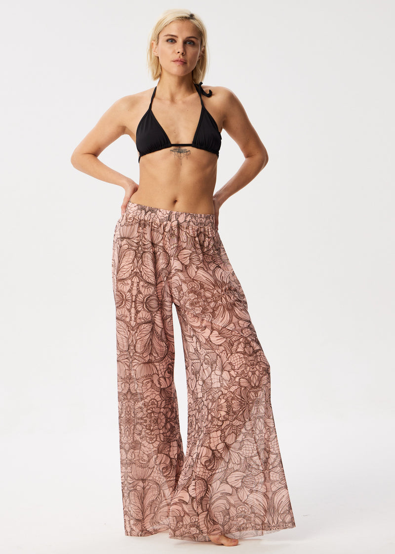 Lace Tattoo Palazzo Pants – Style, Comfort, and Sun Protection