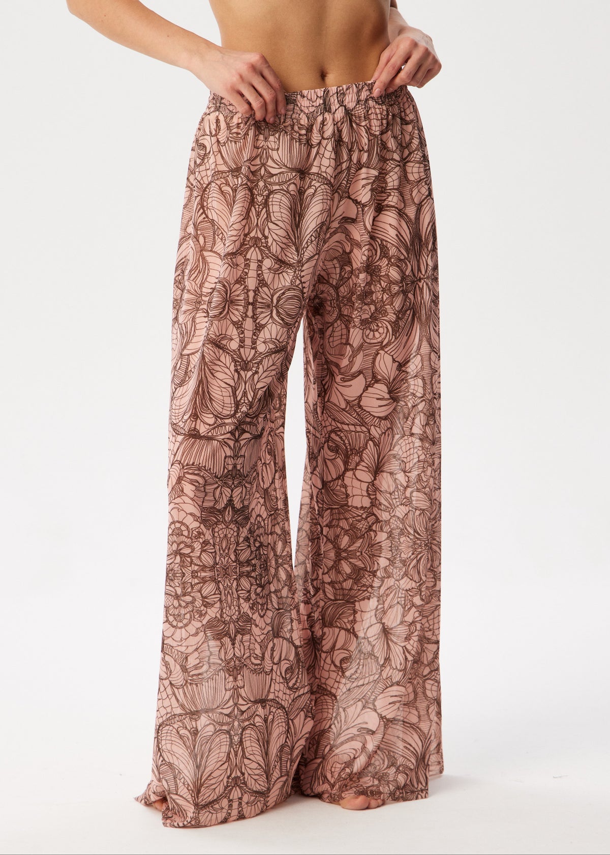 Lace Tattoo Palazzo Pants – Style, Comfort, and Sun Protection