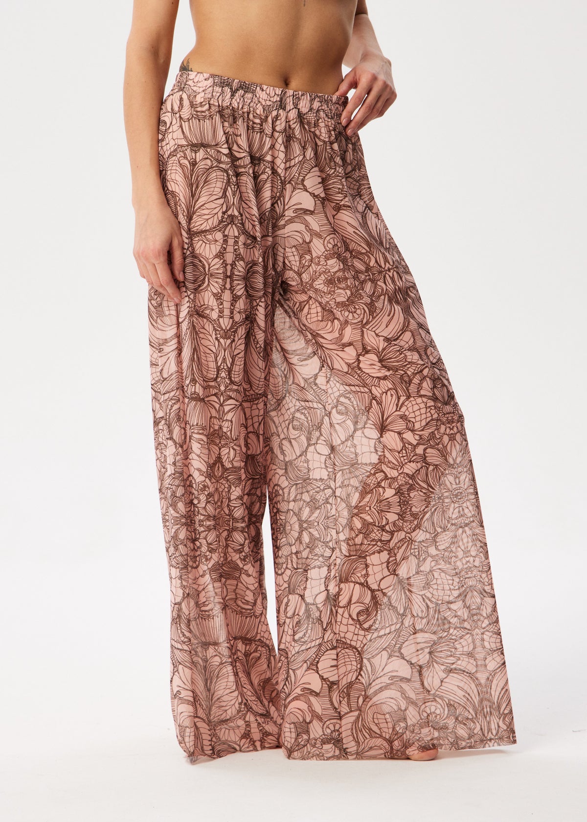 Lace Tattoo Palazzo Pants – Style, Comfort, and Sun Protection