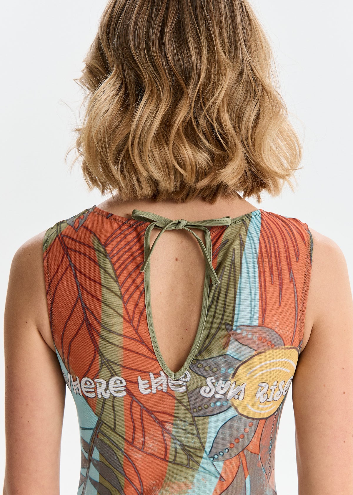 Zebra One-Piece – Sheer Mesh Smart Swimsuit with SPF 50