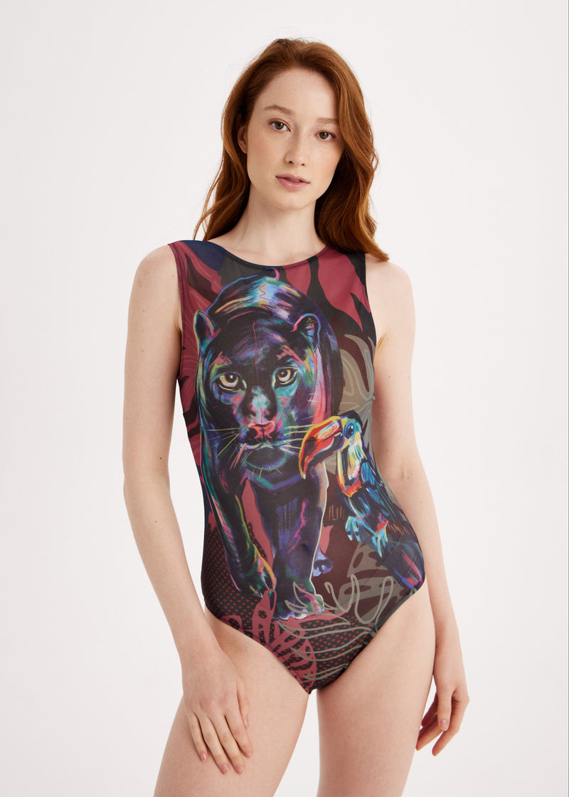 Panther Smart Swimsuit SPF 50 – Unique One-Piece for Women