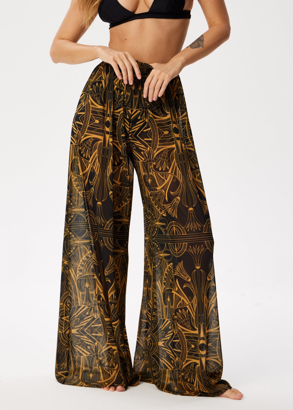 Cleopatra Flowing Palazzo Pants – Style, Comfort, and Sun Protection