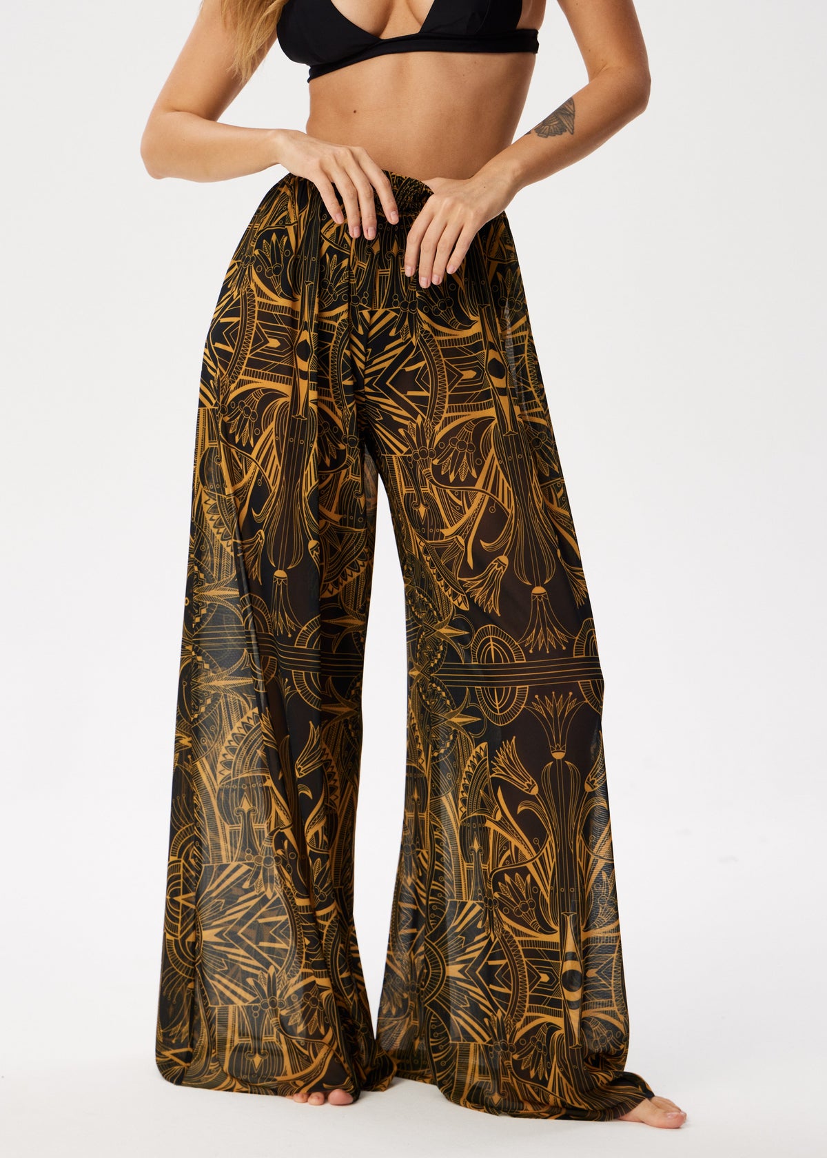 Kleopatra Tattoo Palazzo Pants – Style, Comfort, and Sun Protection (на проверке) - BRIKOLY
