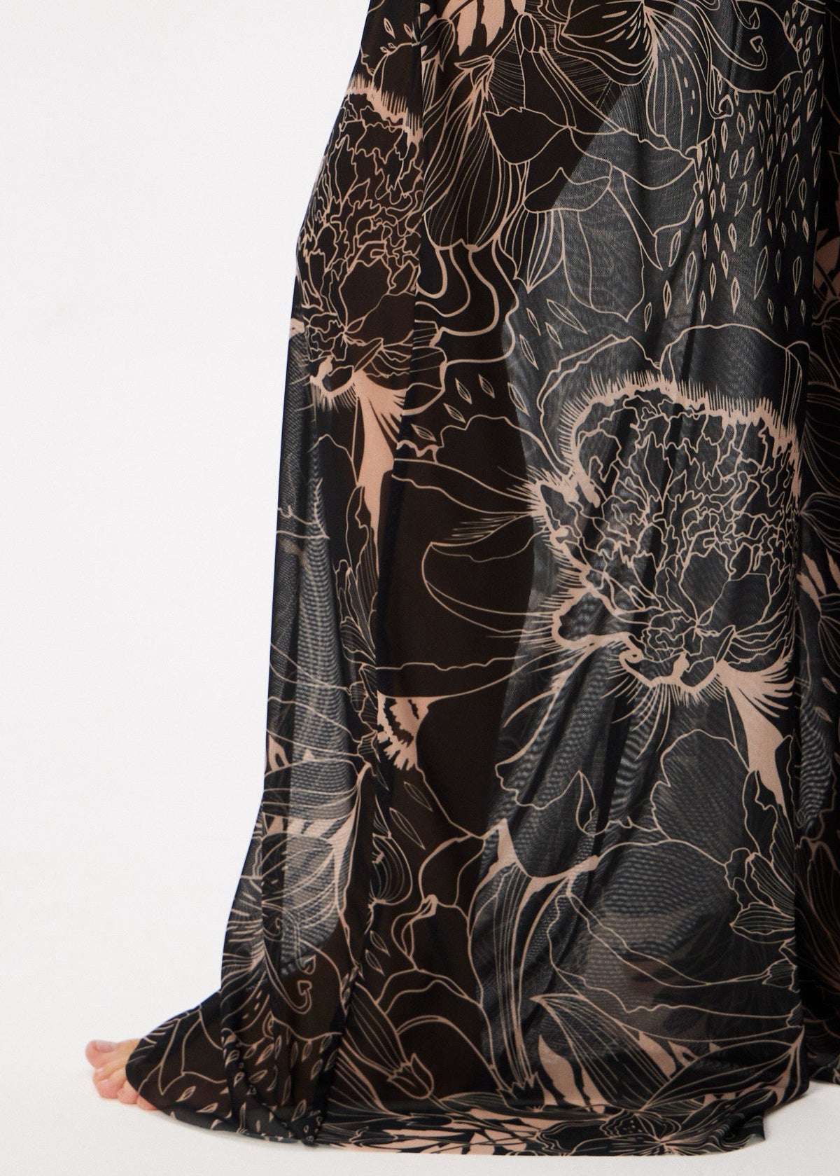Aster Black Tattoo Palazzo Pants – Style, Comfort, and Sun Protection