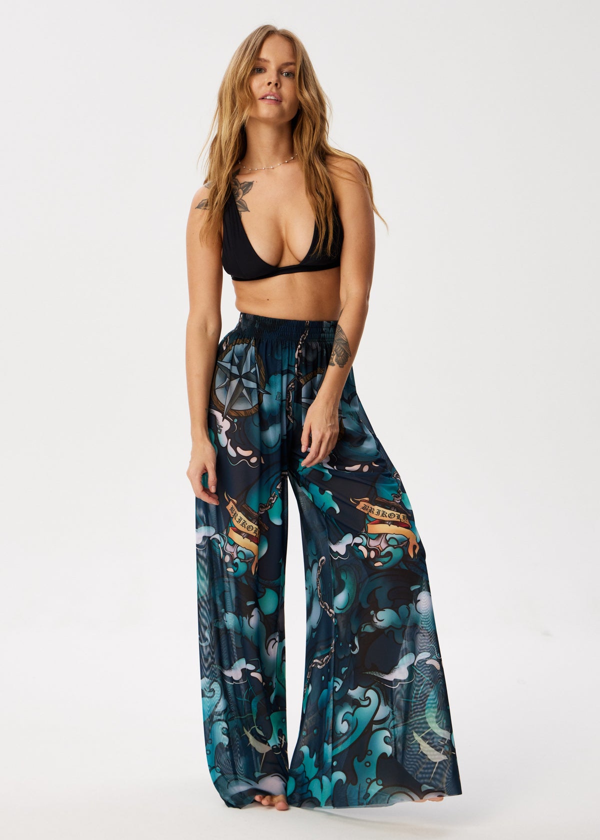 Octopus Flowing Palazzo Pants – Style, Comfort, and Sun Protection