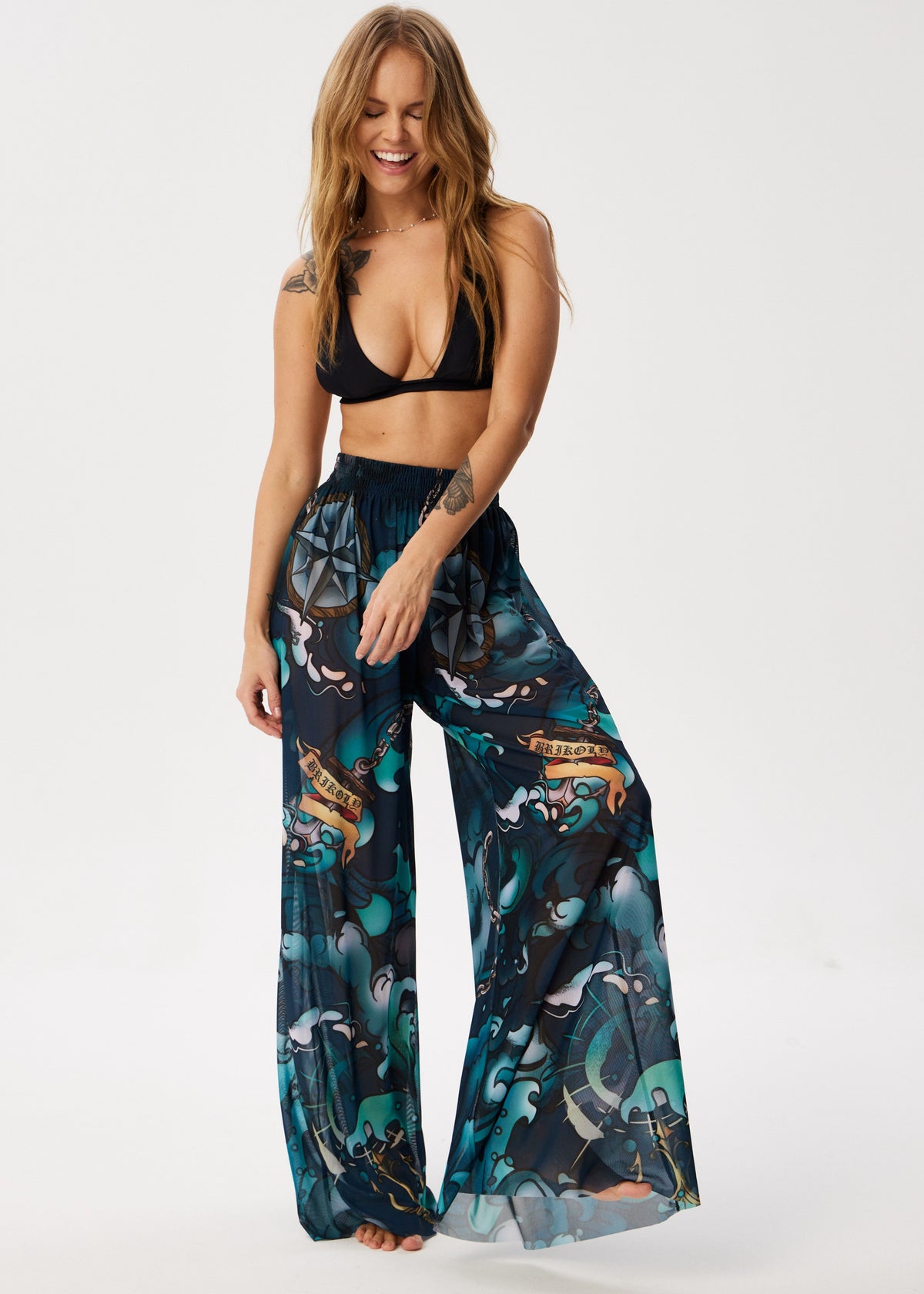 Octopus Flowing Palazzo Pants – Style, Comfort, and Sun Protection