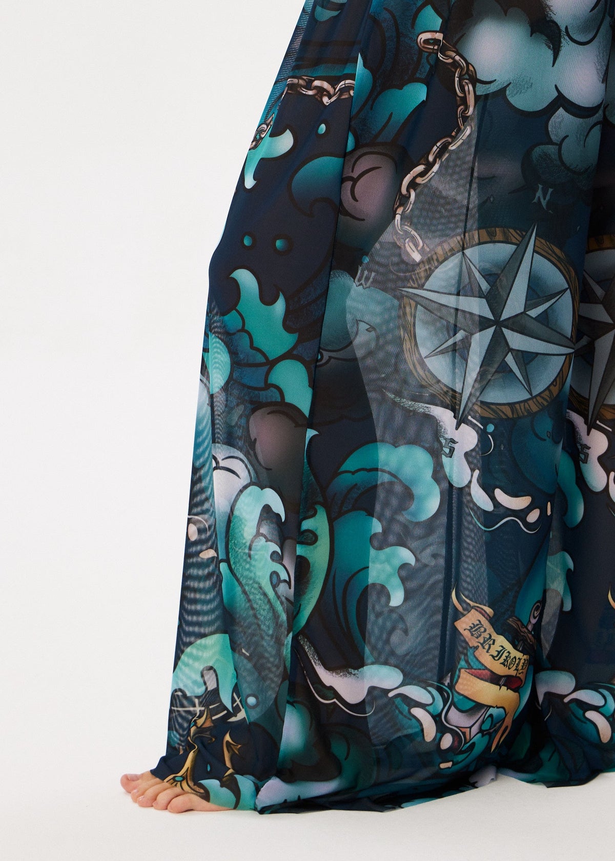 Octoрus Tattoo Palazzo Pants – Style, Comfort, and Sun Protection - BRIKOLY