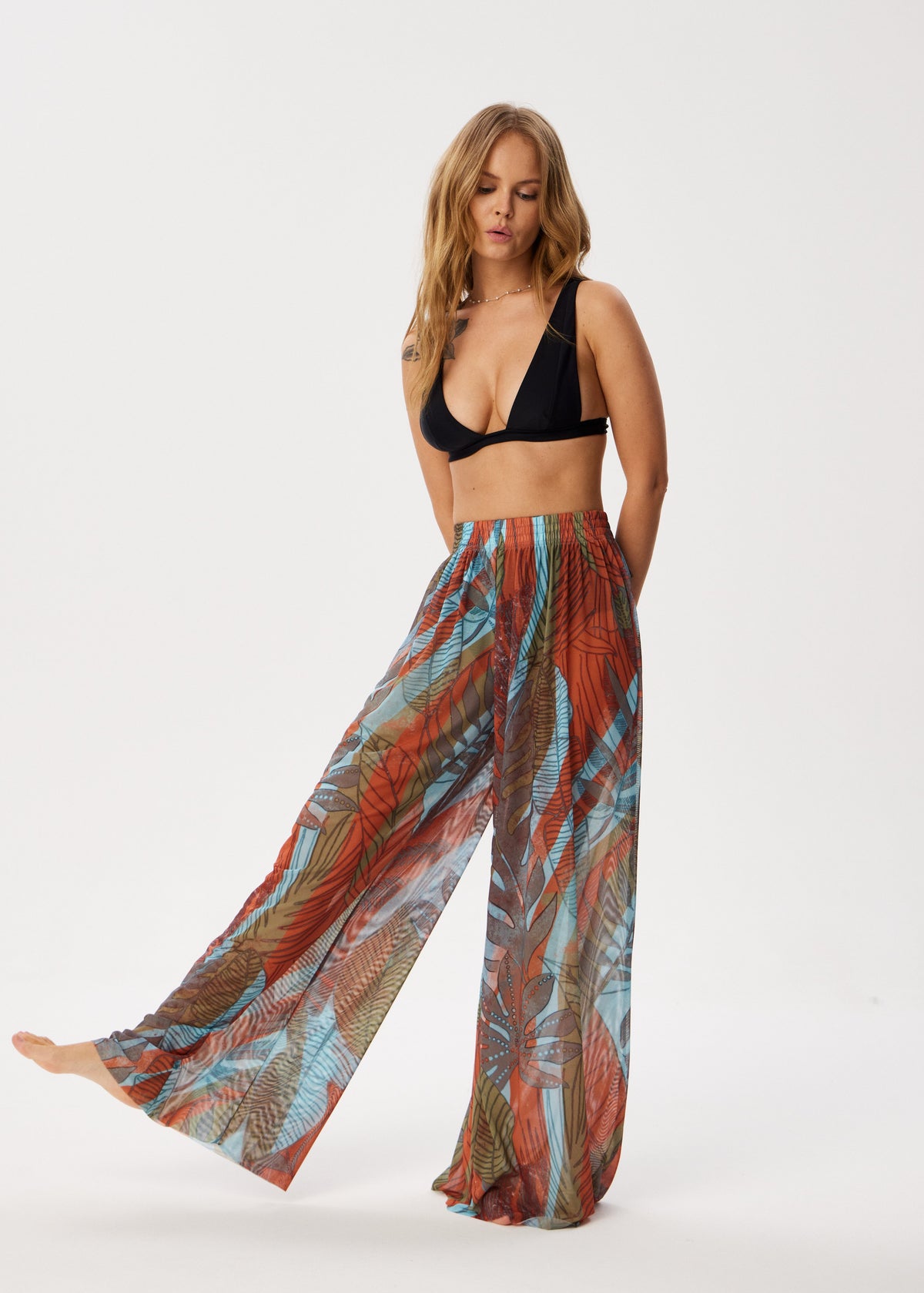 Zebra Tattoo Palazzo Pants – Style, Comfort, and Sun Protection - BRIKOLY