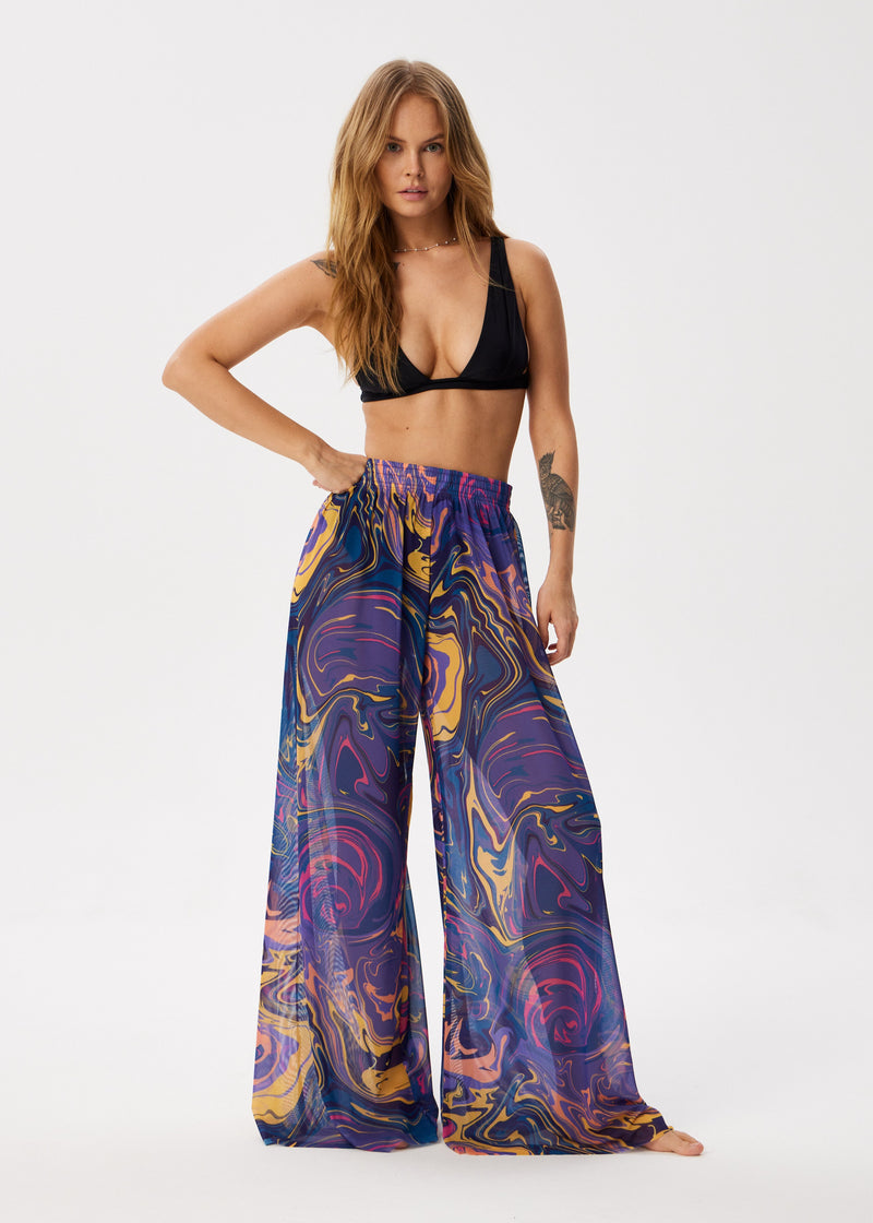 Fusion Violet Palazzo Pants – Style, Comfort, and Sun Protection