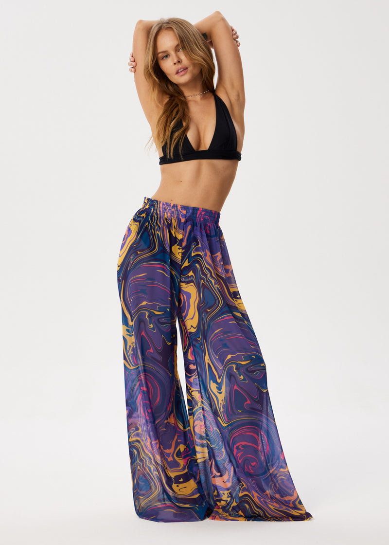 Fusion Violet Palazzo Pants – Style, Comfort, and Sun Protection