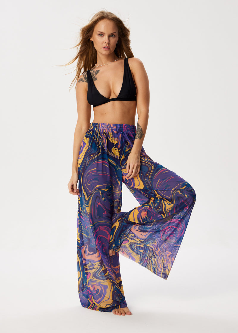 Fusion Violet Palazzo Pants – Style, Comfort, and Sun Protection