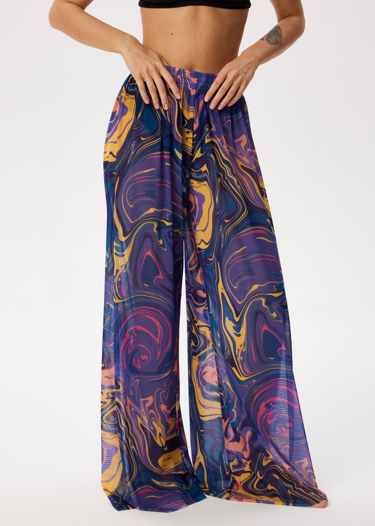 Fusion Violet Palazzo Pants – Style, Comfort, and Sun Protection